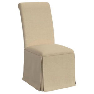 Shawna Set of 2 Skirted Dining Chair in Khaki