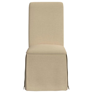 Shawna Set of 2 Skirted Dining Chair in Khaki