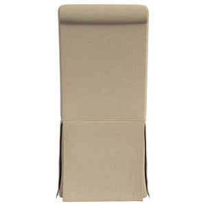 Shawna Set of 2 Skirted Dining Chair in Khaki