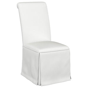 Shawna Set of 2 Skirted Dining Chair in White