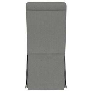 Shawna Set of 2 Skirted Dining Chair in Gray