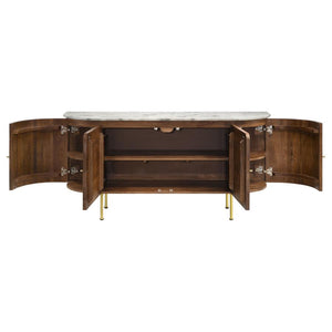 Ortega 4-door Marble Top Dining Sideboard