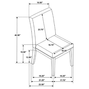 Set of 2 Hathaway Cream Side Chair