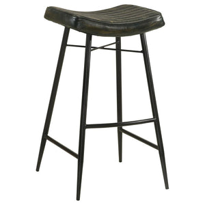 Bayu Saddle Seat Bar Stool in Antique Espresso