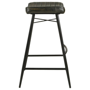 Bayu Saddle Seat Bar Stool in Antique Espresso