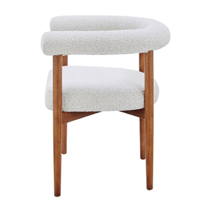 Keanu Dining Chair in Boucle Beige