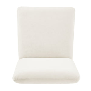 Alder Set of 2 Velvet Dining Chair in Zen White