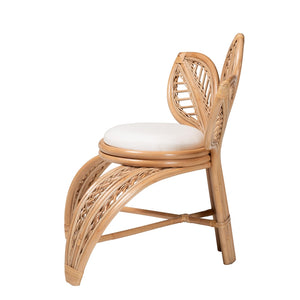 Bali & Pari Gresham Rattan Leaf Accent Chair