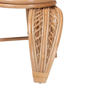 Bali & Pari Gresham Rattan Leaf Accent Chair