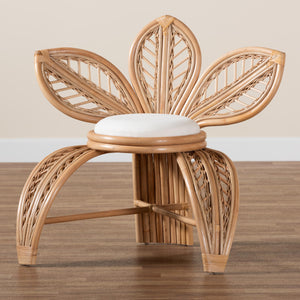 Bali & Pari Gresham Rattan Leaf Accent Chair