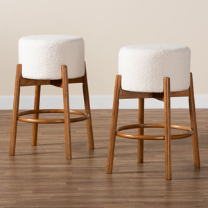 Olwen Set of 2 Japandi Stool Set