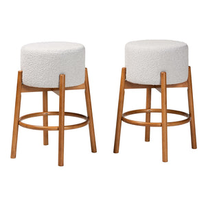 Olwen Set of 2 Japandi Stool Set