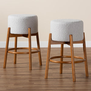 Olwen Set of 2 Japandi Stool Set