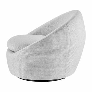 Adelmo Swivel Accent Chair in Cardiff Gray