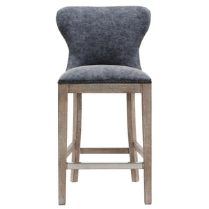 Dorsey Stool in Nubuck Charcoal