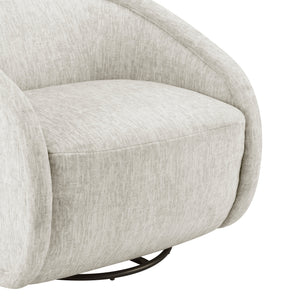 Margareth Swivel Chair in Pasadena Beige