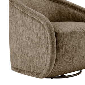 Margareth Swivel Chair in Pasadena Taupe