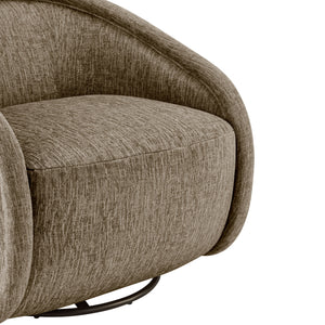 Margareth Swivel Chair in Pasadena Taupe