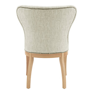 Dorsey Set of 2 Fabric Dining Side Chairs in Pasadena Beige