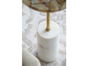 Gold Agate Brass Side Table