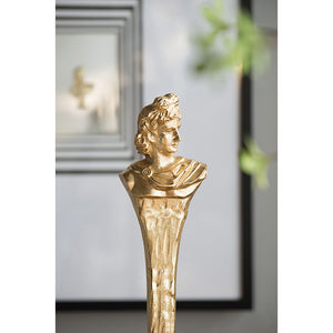 Elongated Gold Roman Statue