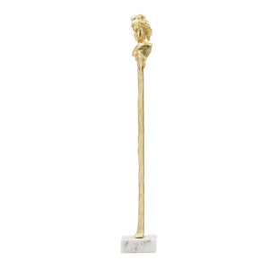 Elongated Gold Roman Statue