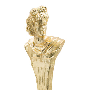 Elongated Gold Roman Statue