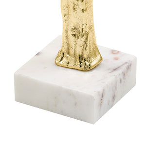 Elongated Gold Roman Statue