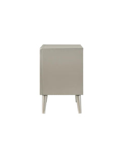 Ramon 2-drawer Nightstand Metallic Sterling