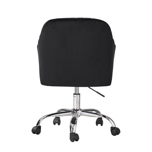 Gerhard Velvet Task Chair in Black