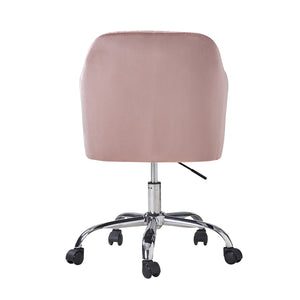 Gerhard Velvet Task Chair in Pink