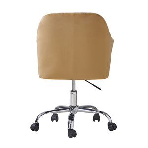 Gerhard Velvet Task Chair in Mustard