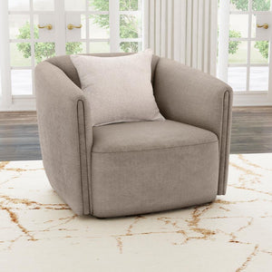 Townsend Chenille Arm Chair in Latte