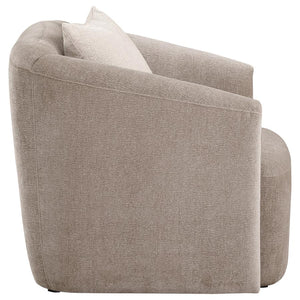 Townsend Chenille Arm Chair in Latte