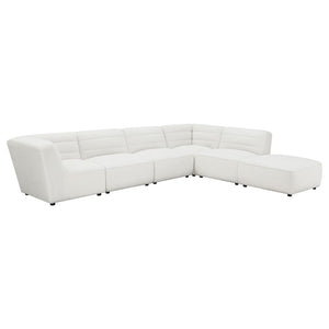 Sunny 6-piece Upholstered Sectional in Natural