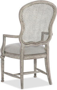 Casual Dining Boheme Gaston Metal Back Arm Chair