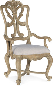 Castella Wood Back Arm Chair