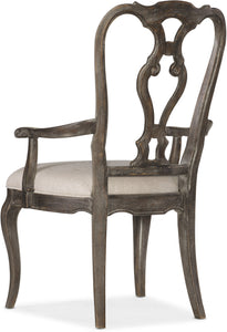 Casual Dining Traditions Wood Back Arm Chair