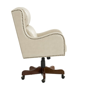 Viv Leather Executive Task Chair in Browness