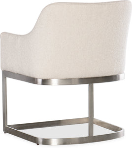 Casual Dining Modern Mood Upholstered Arm Chair w/Metal Base