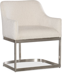 Casual Dining Modern Mood Upholstered Arm Chair w/Metal Base