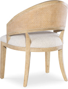 Casual Dining Retreat Cane Barrel Back Chair