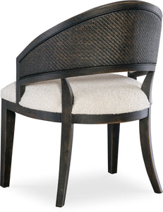 Casual Dining Retreat Cane Barrel Back Chair