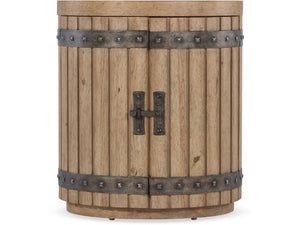 Wine Barrel End Table