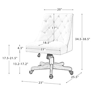 Jovita Task Chair in Beige