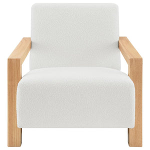 Fitzroy Boucle Accent Arm Chair in Ivory