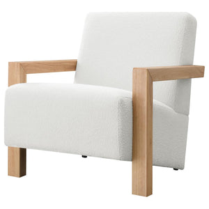 Fitzroy Boucle Accent Arm Chair in Ivory