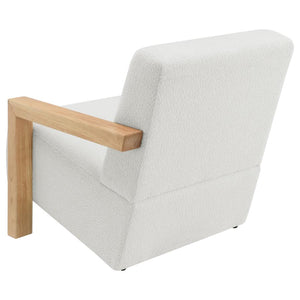 Fitzroy Boucle Accent Arm Chair in Ivory