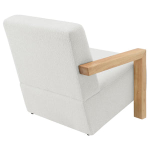 Fitzroy Boucle Accent Arm Chair in Ivory