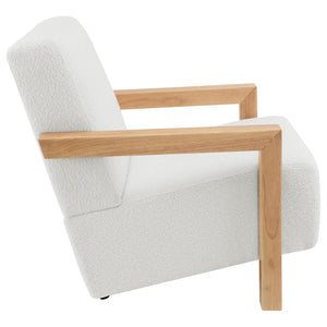 Fitzroy Boucle Accent Arm Chair in Ivory